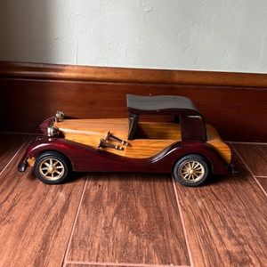 Toy wooden car